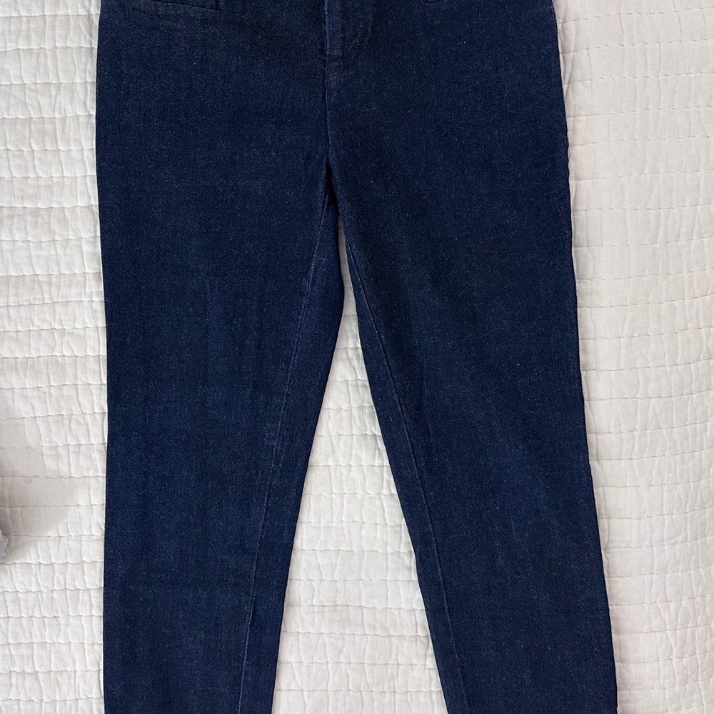 Blue Straight Leg Jeans Classic Denim - Picture 3 of 3